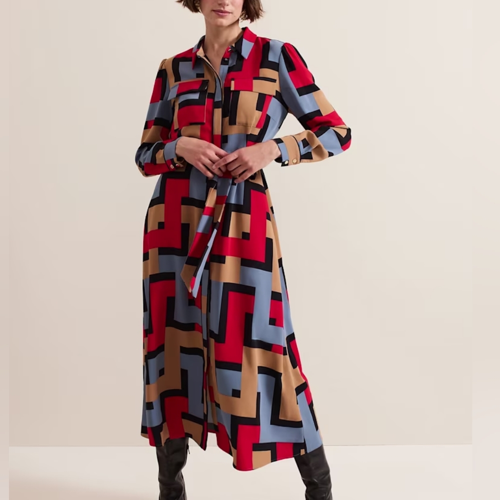Phase Eight Amita Geo Shirt Dress